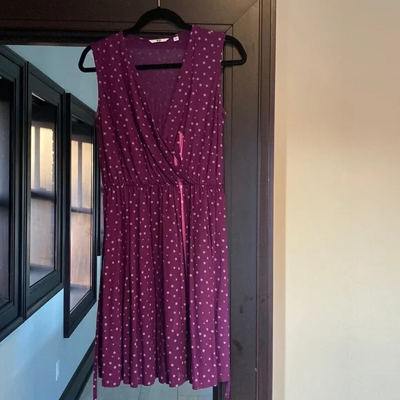 open lace back dress Uniqlo GU x Undercover Womens Graphic Dress Purple  Side Kicks